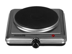 Plita electrica Inox Hausberg HB-544, 1500 W, 1 arzator, termostat, Inox